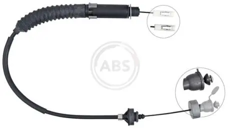 K26810 Трос зчеплення АКПП A.B.S. підбір по vin на Brocar