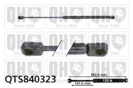 QTS840323 Амортизатор багажника QUINTON HAZELL підбір по vin на Brocar