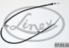 070102 Трос ручника (задний) (L) Chevrolet Captiva/Opel Antara 06- (1430/1253mm) LINEX підбір по vin на Brocar