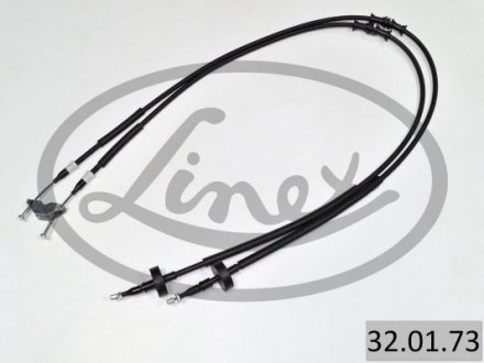 320173 Трос ручника (задний) Opel Zafira A 1.6-2.2DTI 16V 00-05 (1680/1495+1495) LINEX подбор по vin на Brocar