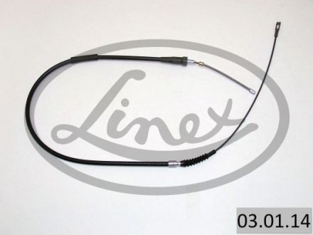 030114 Трос ручника (задний) Audi 100 1.8-2.5 -90 (1395/790) LINEX подбор по vin на Brocar