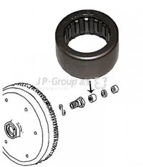 8110451302 Підшипник голчастий JP GROUP підбір по vin на Brocar