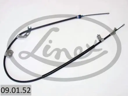 090152 Трос ручника (задний) (R) Citroen C1/Peugeot 107/Toyota Augo 05- (1478/1235mm) LINEX подбор по vin на Brocar
