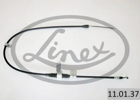 110137 Трос ручника (задний) (R) Chevrolet Aveo/Kalos/Daewoo Kalos 03-06 (1386/1188mm) LINEX підбір по vin на Brocar