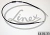 140133 Трос ручника (задній) (L) Fiat Punto 93-99 (1457/1280 мм) LINEX підбір по vin на Brocar