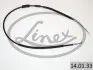 140133 Трос ручника (задний) (L) Fiat Punto 93-99 (1457/1280mm) LINEX підбір по vin на Brocar