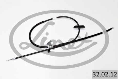 320212 Трос ручника (задній) (L) Opel Astra J/Chevrolet Cruze 09- (1815/1685mm) LINEX підбір по vin на Brocar