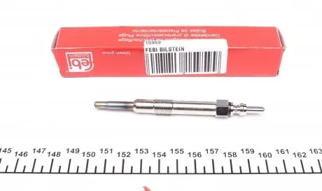 15959 Свічка розжарювання Fiat Doblo 1.9JTD 01- (11V) M10x1.0 (L=103mm) FEBI BILSTEIN підбір по vin на Brocar
