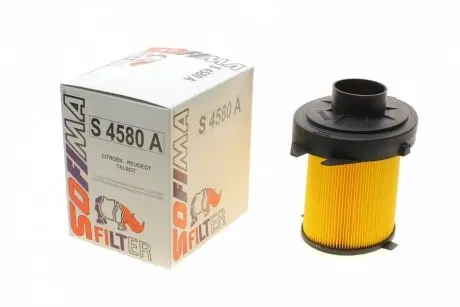 S4580A Фильтр воздушный Peugeot 405/309/205 1.0-1.6 i 85-93/Citroen AX/BX/C15/Saxo 1.0-1.6 i 83-97 SOFIMA подбор по vin на Brocar