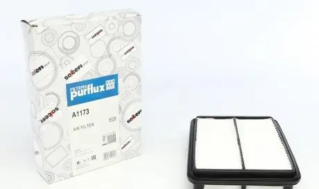 A1173 Фильтр воздушный Hyundai Santa Fe I 2.0CRDI/2.7V6 01-09 PURFLUX подбор по vin на Brocar