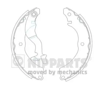 J3505038 Гальмівні колодки NIPPARTS підбір по vin на Brocar