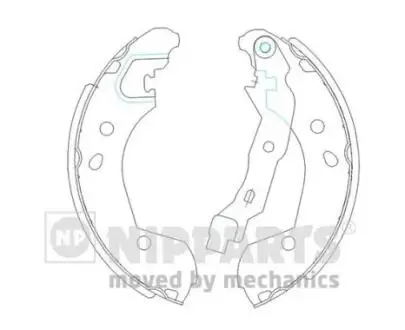 J3501055 Тормозные колодки NIPPARTS підбір по vin на Brocar