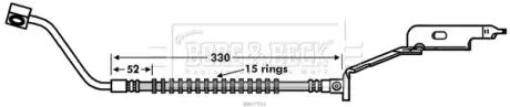 BBH7551 Тормозной шланг FRONT RH BORG&BECK подбор по vin на Brocar