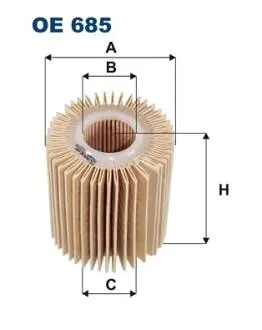 OE685 Фильтр масляный FILTRON подбор по vin на Brocar