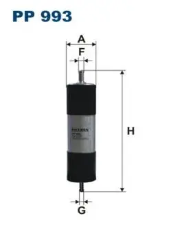 PP993 Фильтр топливный FILTRON подбор по vin на Brocar