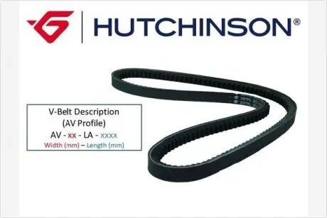 AV11LA710 Пасок клиновий HUTCHINSON підбір по vin на Brocar