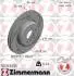 Диск тормозной (передний) BMW 5 (F10/F11)/6 (F06/F13) 09- (R) (348x30) (с покр.) (с прорезом) (вент) 150348355