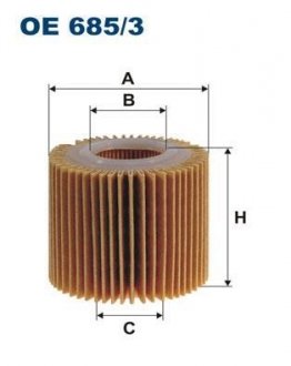 OE6853 Фильтр масляный FILTRON подбор по vin на Brocar