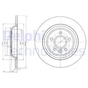 BG4239C Тормозные диски DELPHI подбор по vin на Brocar