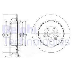 BG3691 Тормозные диски DELPHI подбор по vin на Brocar