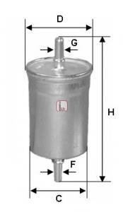 S1722B Фильтр топливный SOFIMA подбор по vin на Brocar