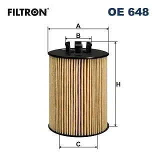 OE648 Фільтр масляний FILTRON підбір по vin на Brocar