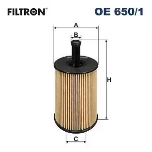OE6501 Фільтр масляний FILTRON підбір по vin на Brocar
