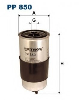 PP850 Фильтр топливный FILTRON подбор по vin на Brocar