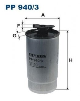 PP9403 Фильтр топливный FILTRON підбір по vin на Brocar