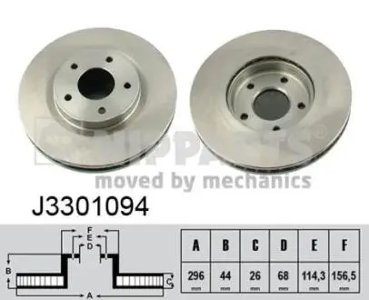 J3301094 Тормозные диски NIPPARTS підбір по vin на Brocar