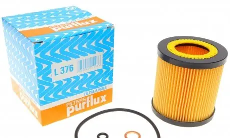 L376 Фильтр масляный BMW (E90/E91) 05- PURFLUX подбор по vin на Brocar