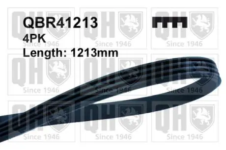 QBR41213 Ремінь ручейковий 4х1213 QUINTON HAZELL підбір по vin на Brocar