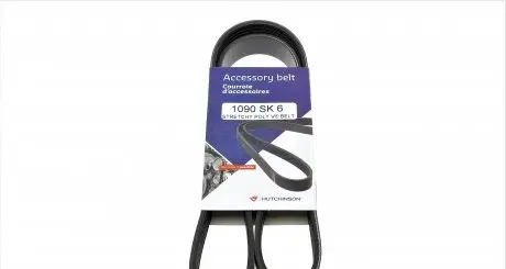 1090SK6 Ремінь генератора Citroen C3/C4/Peugeot 307 1.4-1.6HDi 02- HUTCHINSON підбір по vin на Brocar