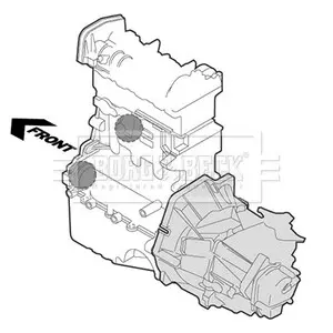 BEM3273 Подушка двигателя BORG&BECK підбір по vin на Brocar
