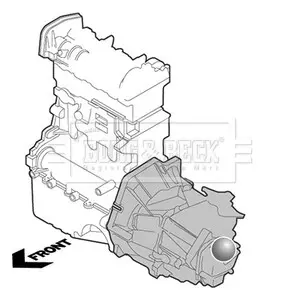 BEM4106 Подушка двигуна BORG&BECK підбір по vin на Brocar