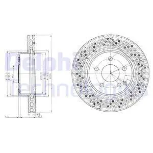 BG4142C Тормозные диски DELPHI подбор по vin на Brocar