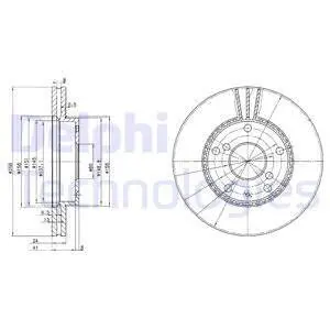 BG3531 Гальмівні диски DELPHI підбір по vin на Brocar