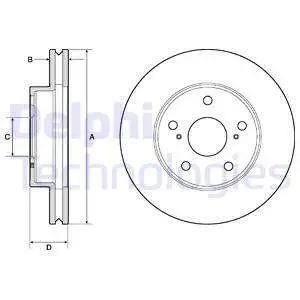 BG4758C Тормозные диски. DELPHI подбор по vin на Brocar