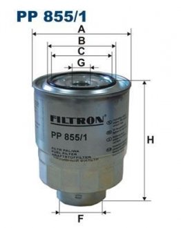 PP8551 Фильтр топливный FILTRON подбор по vin на Brocar
