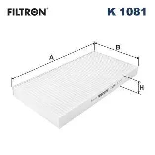 K1081 Фільтр салону FILTRON підбір по vin на Brocar