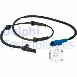 SS20390 Датчик ABS передн Лів/Прав DS DS 3 CITROEN C3 / C3 ORIGIN III, C3 AIRCROSS II, C3 II, C3 III, C3 PICASSO, C4 CACTUS, C-ELYSEE, DS3 PEUGEOT 2008 I, 207, 207/HATCHBACK, 207/KOMBI 1.0-1.6LPG 02.06- DELPHI підбір по vin на Brocar