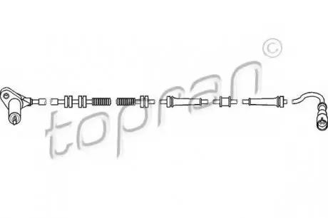 722662 Датчик ABS ZN TOPRAN підбір по vin на Brocar