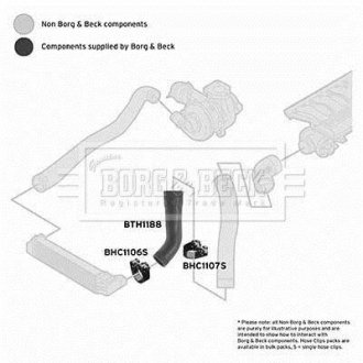 BTH1188 Патрубок BORG&BECK подбор по vin на Brocar