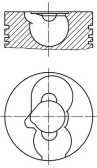 2288200 Поршень MAHLE / KNECHT підбір по vin на Brocar