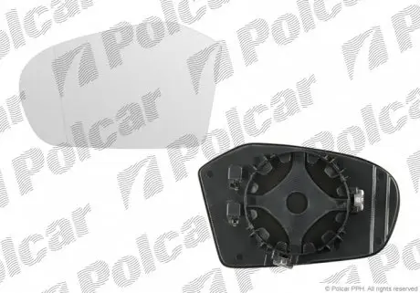 5006555M Стекло правого наружного зеркала A-KLASSE (W169), 04- POLCAR подбор по vin на Brocar