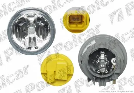 231529U Передний противотуманный фонарь CITROËN C3, 02- POLCAR підбір по vin на Brocar