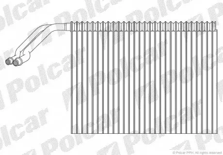 3430P81 Випарник кондиціонера GRAND CHEROKEE III POLCAR підбір по vin на Brocar