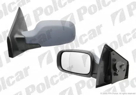 6055512M Дзеркало зовнішнє лівий POLCAR підбір по vin на Brocar