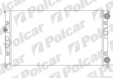 953808A2 Радіатор охолодження POLCAR підбір по vin на Brocar
