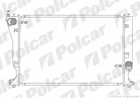 8115082K Радіатор охолодження POLCAR підбір по vin на Brocar
